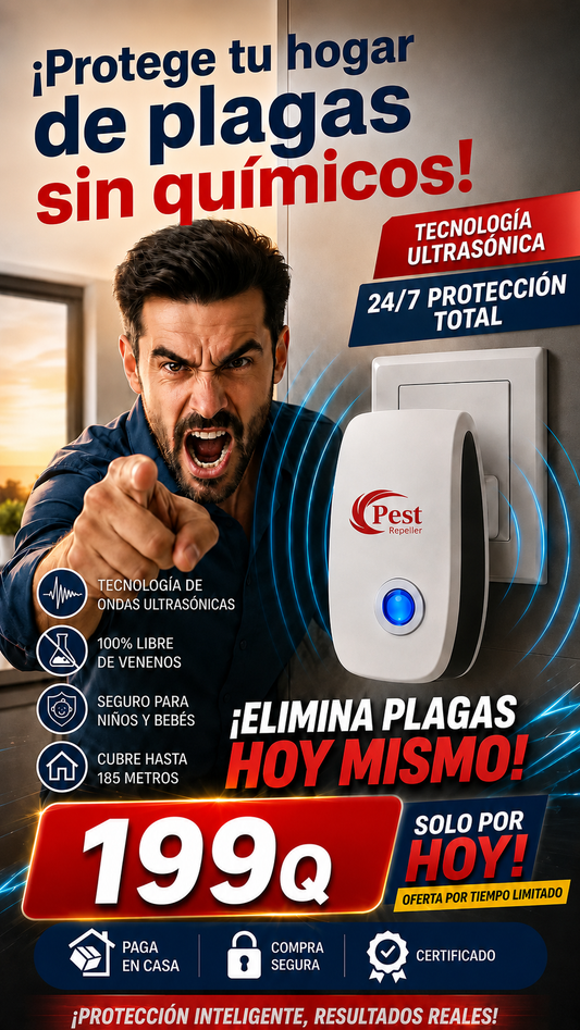 Repelente Ultrasonico -No más plagas en tu casa